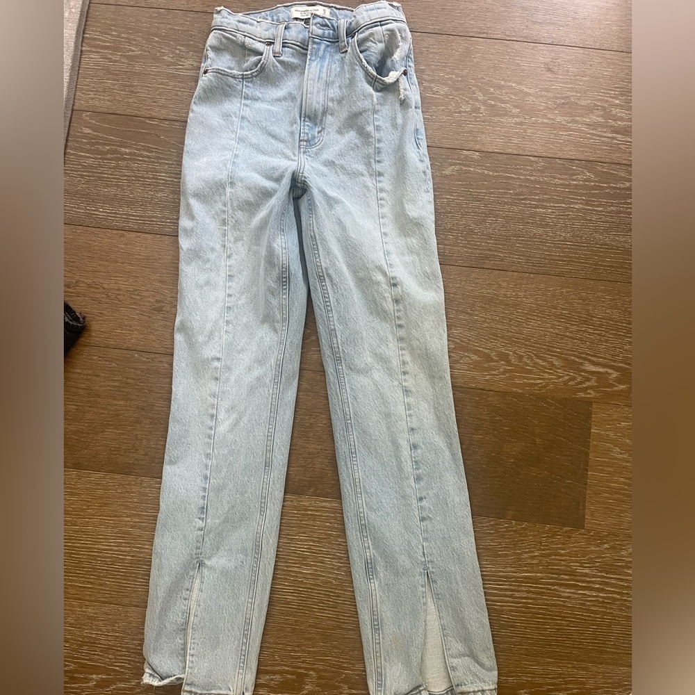 Abercrombie 90s ultra high rise straight jeans